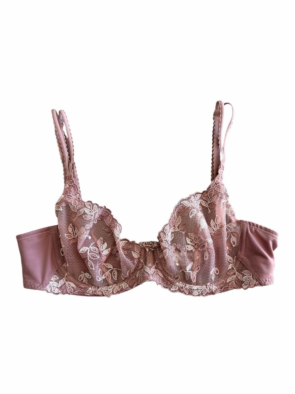 Wacoal 85731 Women's Flower Fields Sheer Embroidered Underwire Bra Pink 38B